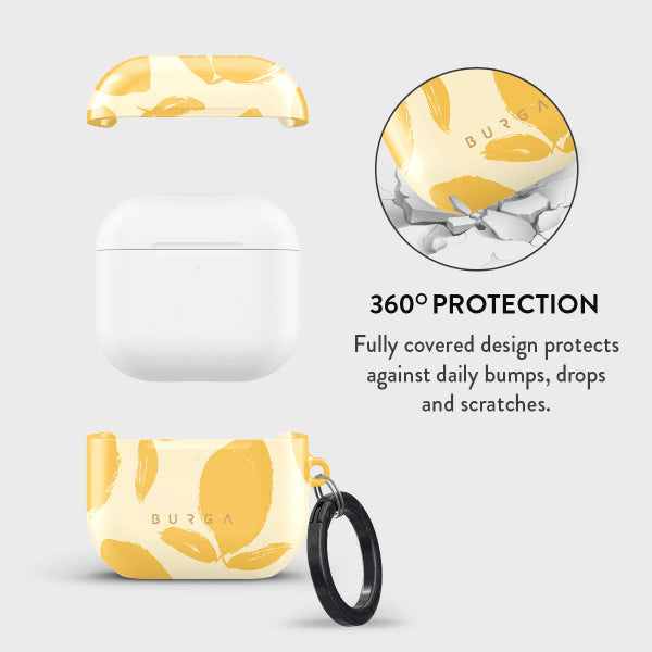 Burga AirPods 4 Deksel Design Lemon Tart