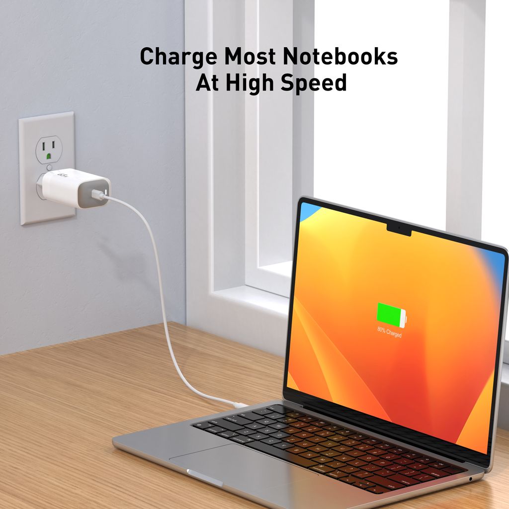 SiGN 65W Snabbladdare USB-C PD Hvit