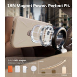 Torras iPhone 17 Pro Max Deksel Ostand Q3 Silicone Desert Gold