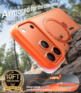 Torras iPhone 17 Pro Deksel Ostand Q3 Spin Energy Oransje