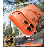Torras iPhone 17 Pro Deksel Ostand Q3 Spin Energy Oransje
