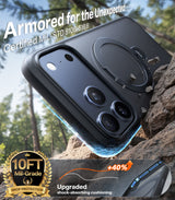 Torras iPhone 17 Pro Deksel Ostand Q3 Spin Obsidian Black