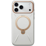 Torras iPhone 17 Pro Deksel Ostand Q3 Vegskin Pearl Gray