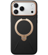 Torras iPhone 17 Pro Max Deksel Ostand Q3 Vegskin Obsidian Black