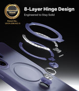 Torras Samsung Galaxy S26 Ultra Deksel Ostand Q3 Spin Violet Surge