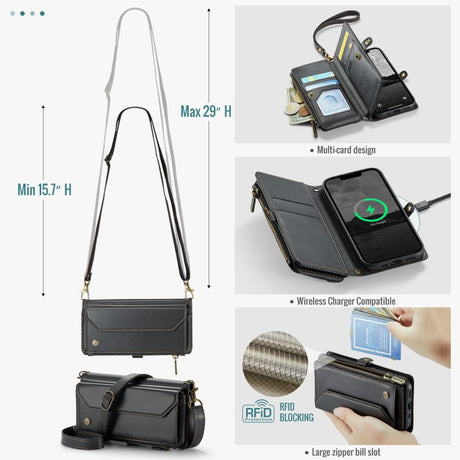 CaseMe iPhone 16e/iPhone 17e Etui C36 Series Svart