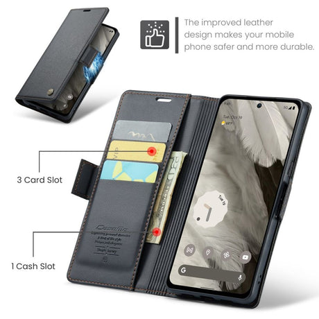 CaseMe Google Pixel 8 Etui 023 Series Svart