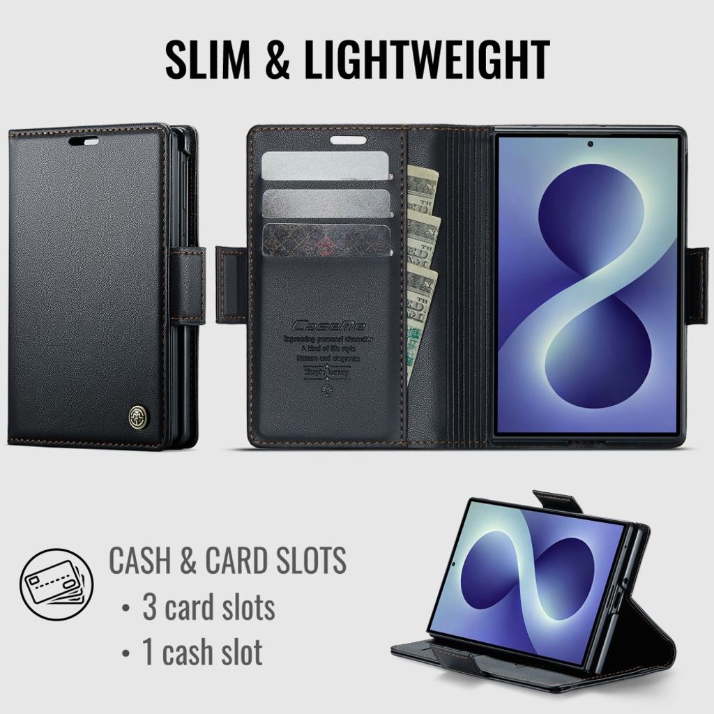 CaseMe Samsung Galaxy Z Fold 8 Etui 023 Series Svart