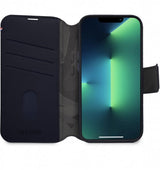 Decoded iPhone 14 Pro Etui Leather Detachable Wallet Navy