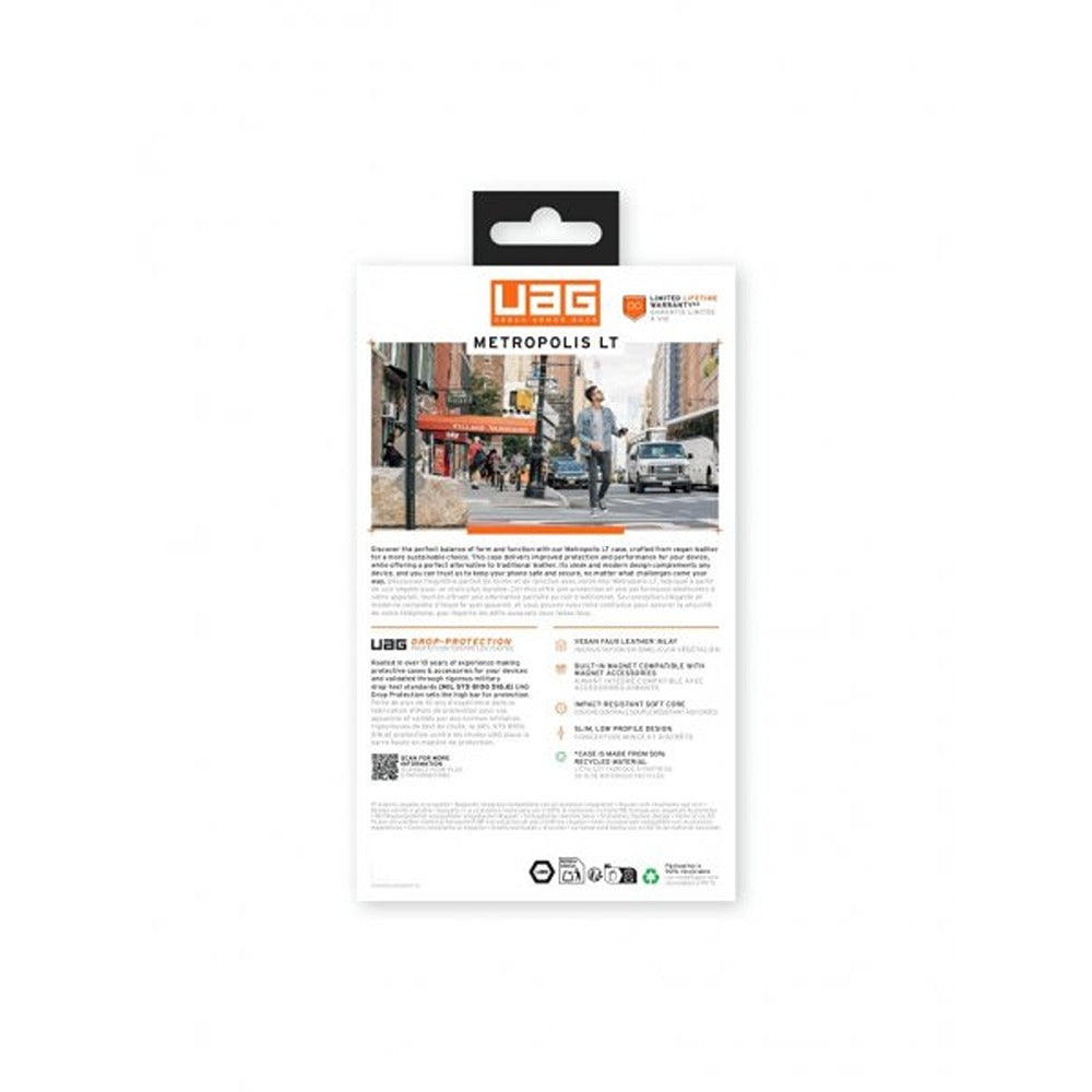 Urban Armor Gear (UAG) Samsung Galaxy S25 Ultra Deksel Metropolis LT MagSafe Kevlar Black