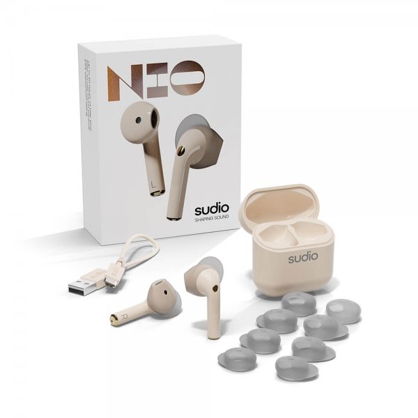 Sudio Hodetelefoner True Wireless NIO Sand