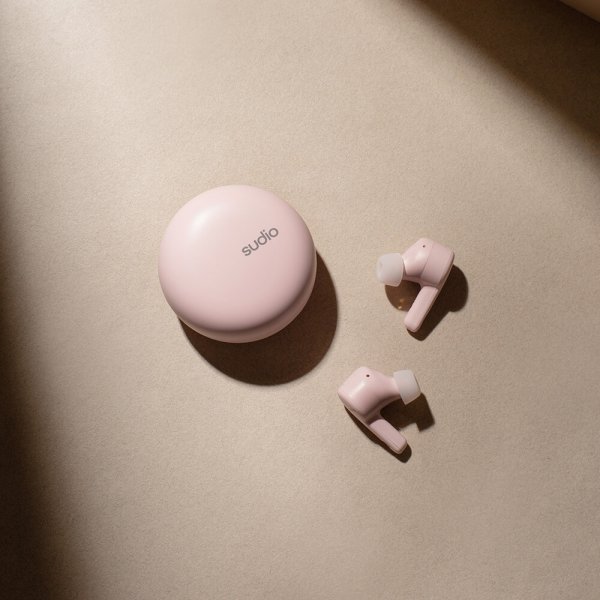 Sudio Hodetelefoner In-Ear A2 True Wireless ANC Rosa