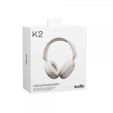 Sudio Hodetelefoner K2 Wireless ANC Over-Ear Hvit