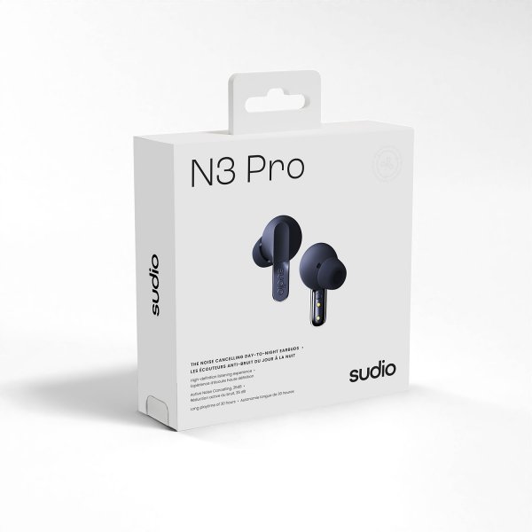 Sudio Trådløse Hodetelefoner N3 Pro ANC Midnight Navy