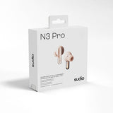 Sudio Trådløse Hodetelefoner N3 Pro ANC Rose Pink