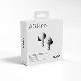 Sudio Trådløse Hodetelefoner A3 Pro ANC Fog White