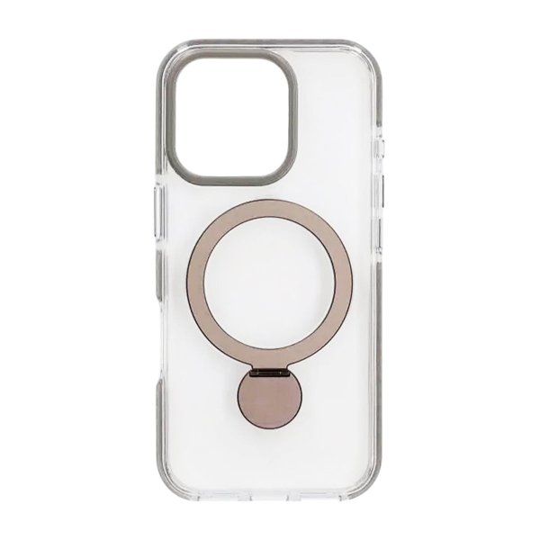 iPhone 16 Pro Deksel Ring Stand MagSafe Transparent