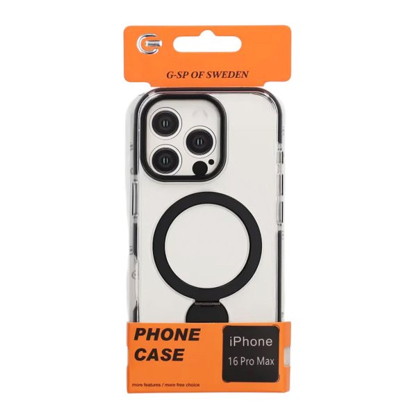 iPhone 16 Pro Max Deksel Ring Stand MagSafe Svart