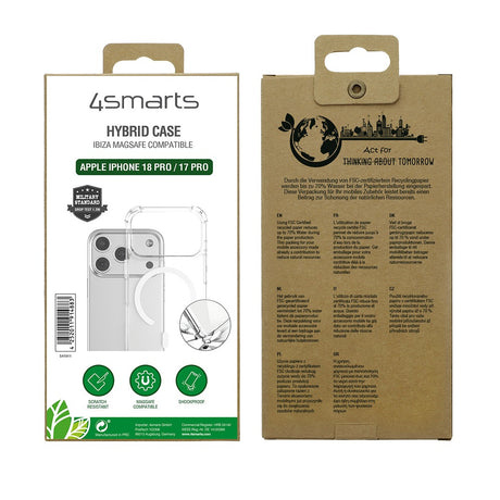 4smarts iPhone 17 Pro/iPhone 18 Pro Deksel Ibiza MagSafe Klar