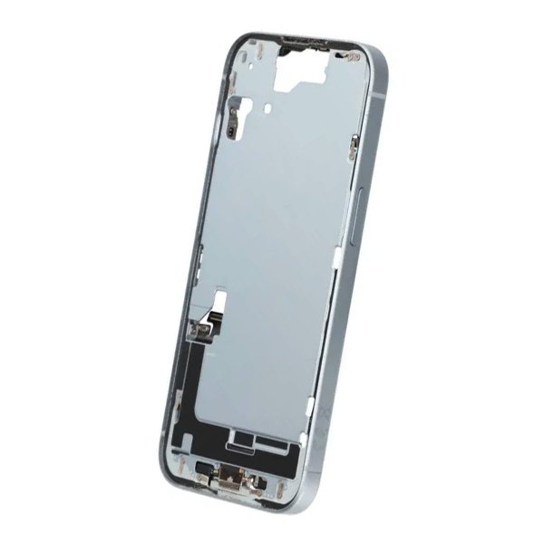 Midtramme med smådeler til iPhone 15 - Blå OEM