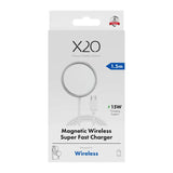 X2O 15 W Wireless Charging Cable 1,5 m White