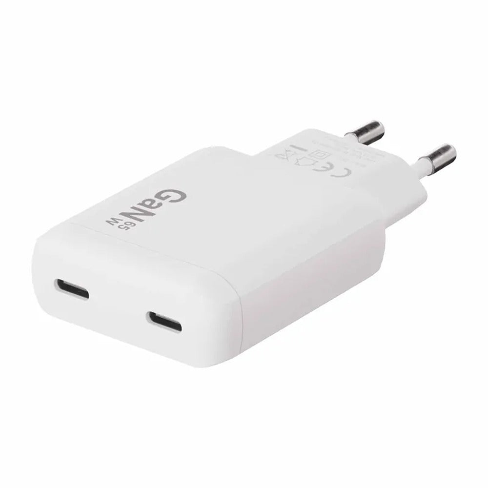 X2O 65W Dual Slim Home Charging Kit USB-C/C GaN 1.5m White