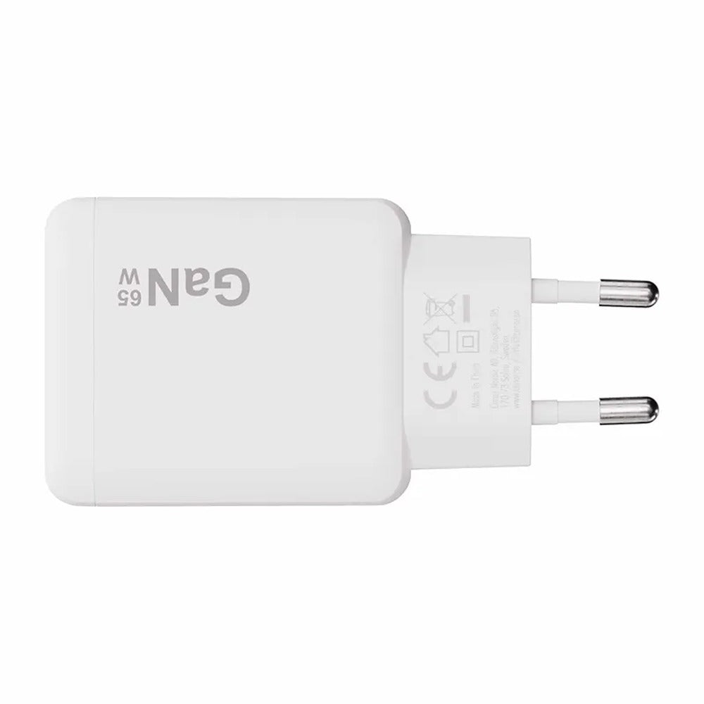 X2O 65W Dual Slim Home Charging Kit USB-C/C GaN 1.5m White