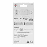 X2O 65W Dual Slim Home Charging Kit USB-C/C GaN 1.5m White