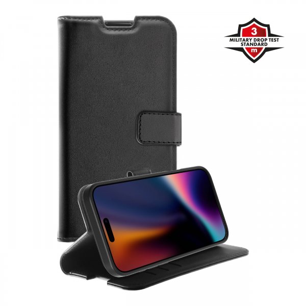 X2O iPhone 17 Pro Max Etui Classic Wallet Svart