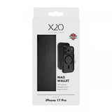X2O iPhone 17 Pro Etui Mag Wallet Svart