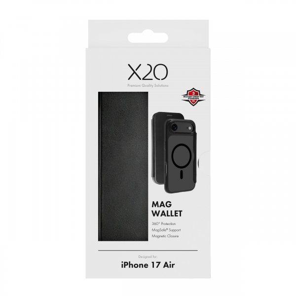 X2O iPhone Air Etui Mag Wallet Svart
