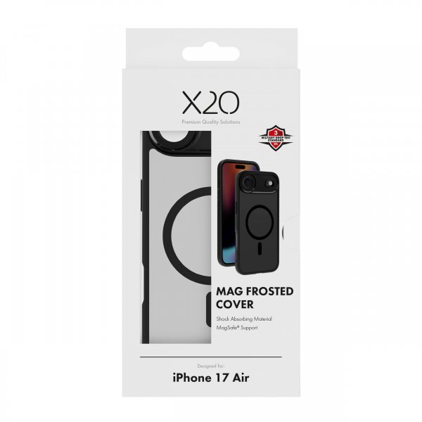 X2O iPhone Air Deksel Mag Frosted Svart
