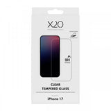 X2O iPhone 17 Skjermbeskytter Herdet Beskyttelsesglass 9H