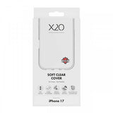 X2O iPhone 17 Deksel Soft Clear Cover Transparent
