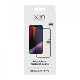 X2O iPhone 14 Pro/iPhone 15 Skjermbeskytter Full Screen