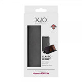 X2O Honor 400 Lite Etui Classic Wallet Svart