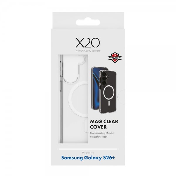 X2O Samsung Galaxy S26 Plus Deksel Mag Clear Transparent