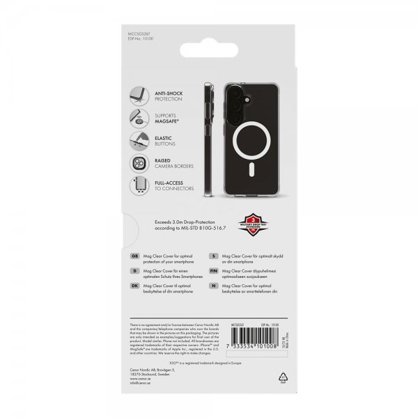 X2O Samsung Galaxy S26 Deksel Mag Clear Transparent