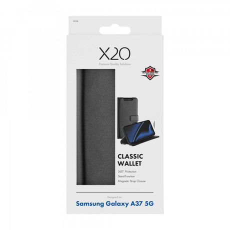 X2O Samsung Galaxy A37 Etui Classic Wallet Svart