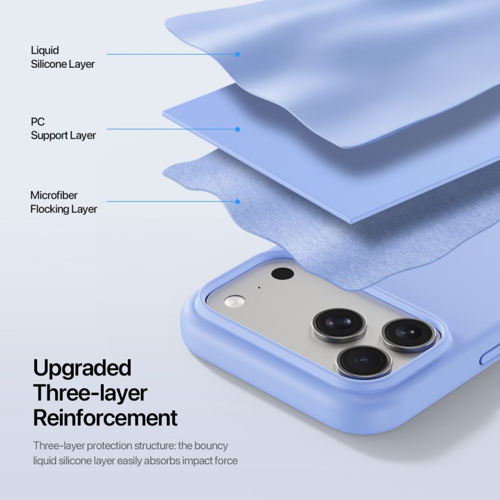 Dux Ducis iPhone 17 Pro Max/iPhone 18 Pro Max Deksel Piel Series MagSafe Blå