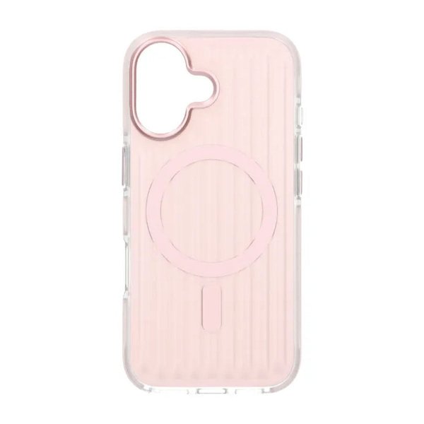 iPhone 17 Deksel Korrugerte MagSafe Rosa