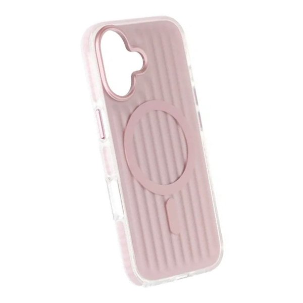 iPhone 17 Deksel Korrugerte MagSafe Rosa