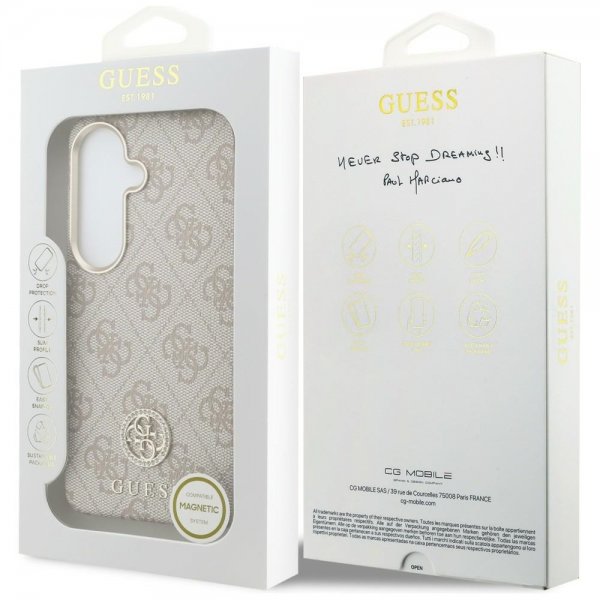 Guess Samsung Galaxy S26 Deksel 4G Round MagSafe Rosa