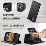 CaseMe iPhone 15 Etui C49 Series Svart