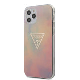 Guess iPhone 12/iPhone 12 Pro Deksel Gold Triangle Rosa