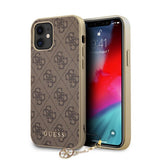 Guess iPhone 12 Mini Deksel 4G Charms Brun