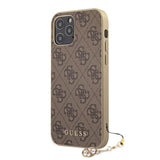 Guess iPhone 12/iPhone 12 Pro Deksel 4G Charms Brun