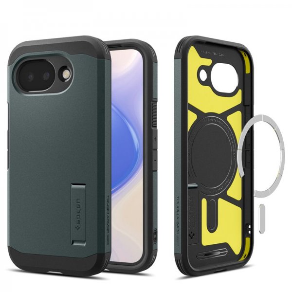 Spigen Google Pixel 10a Deksel Tough Armor MagFit Abyss Green