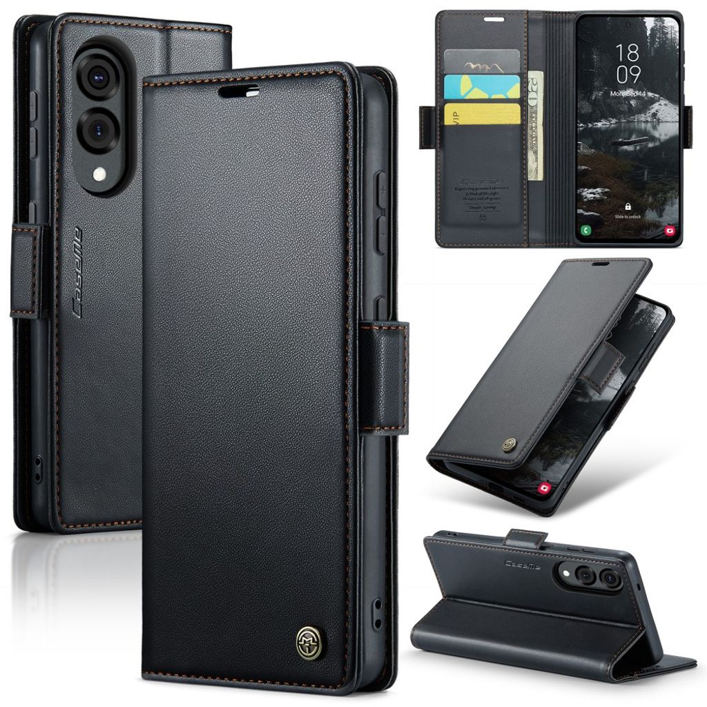 CaseMe Samsung Galaxy S25 Edge Etui 023 Series Svart
