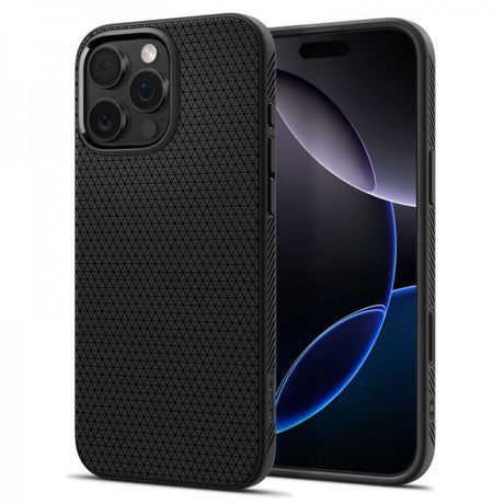 Spigen iPhone 16 Pro Deksel Liquid Air T MagFit Matte Black